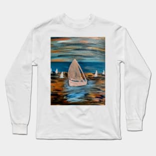 silver Fleet on the ocean Long Sleeve T-Shirt